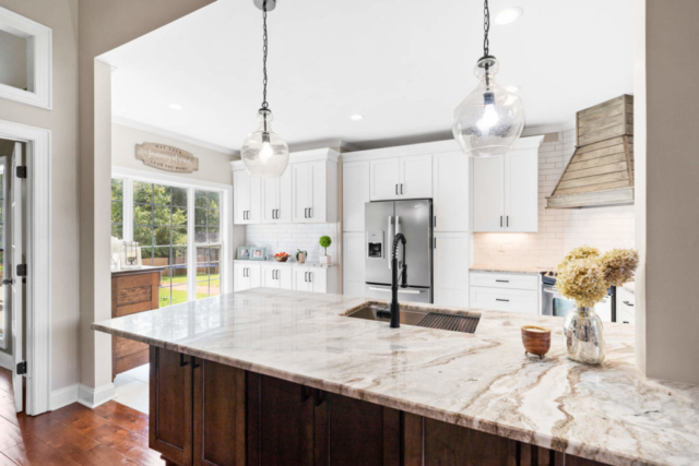 Fantasy Brown Kitchen Island
