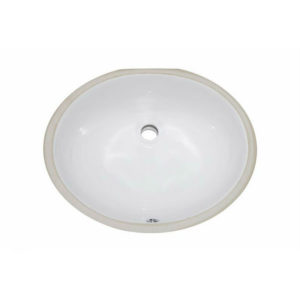 Mega White Oval Vanity